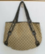 Auth GUCCI Monogram Medium Pelham Should