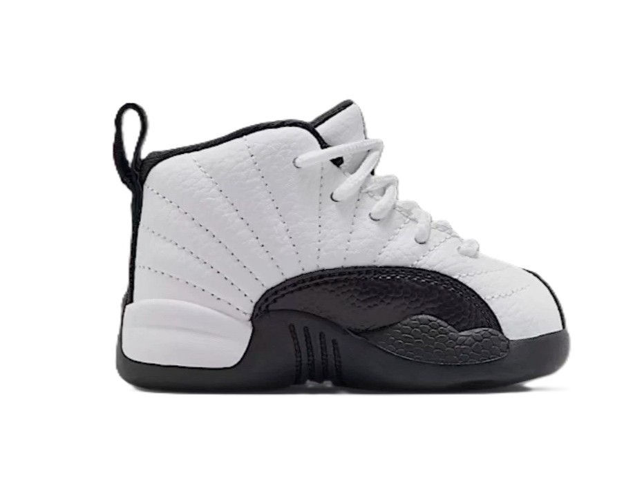Nike Air Jordan 12 Retro Taxi TD Toddler Size 4C White Black 850000-117