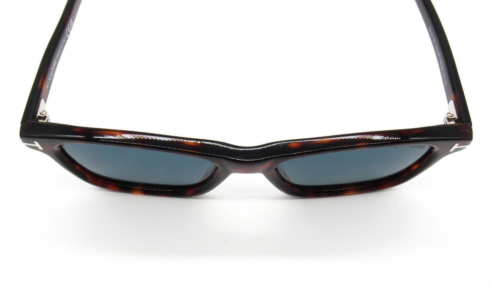 Authentic Tom Ford Barron TF1179 Tortoiseshell Blue Lens Sunglasses Italy