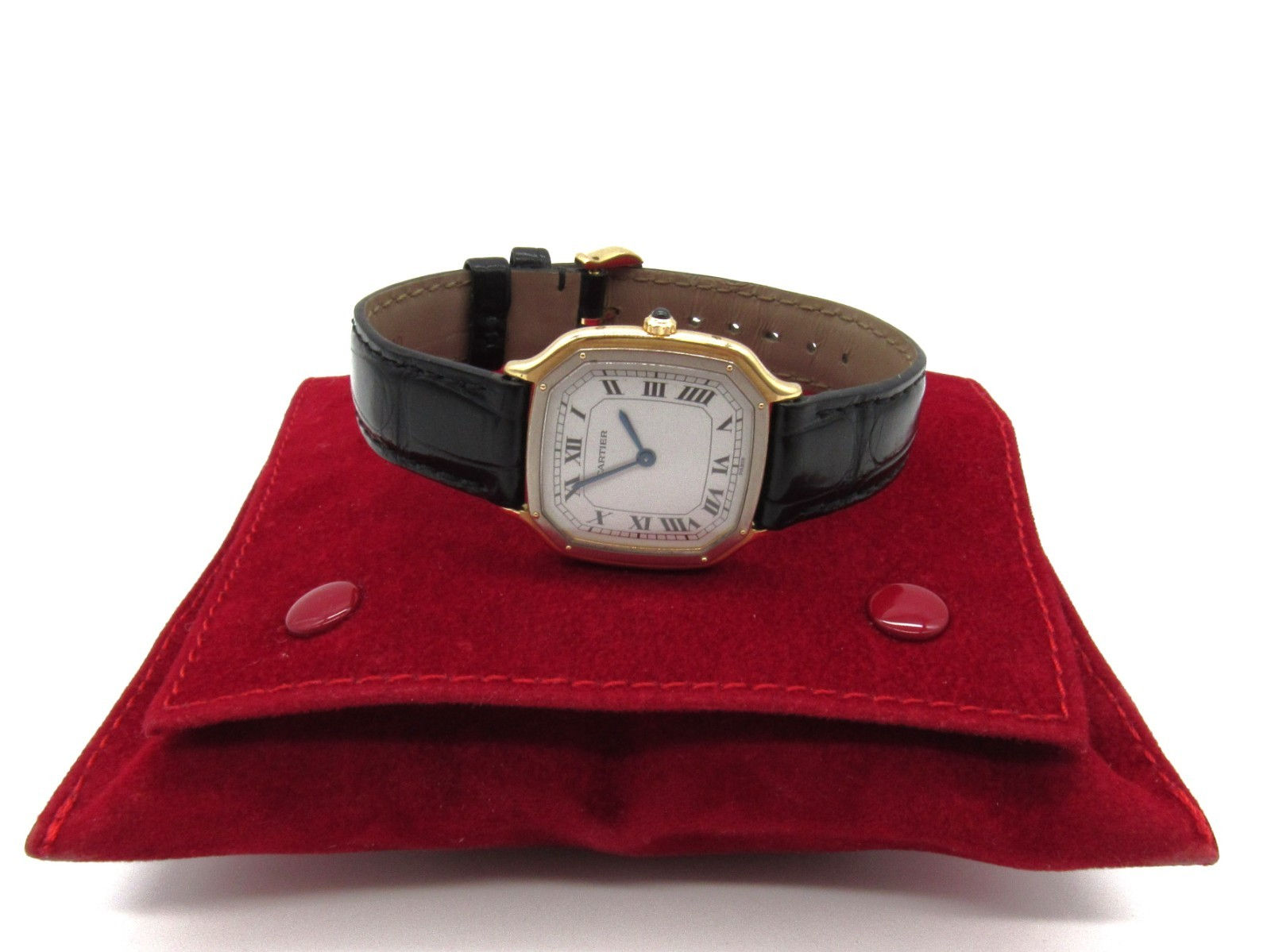 Cartier Trianon 18K Two-Tone Gold Manual Wind Watch 28mm Ref. 96063 Roman Dial