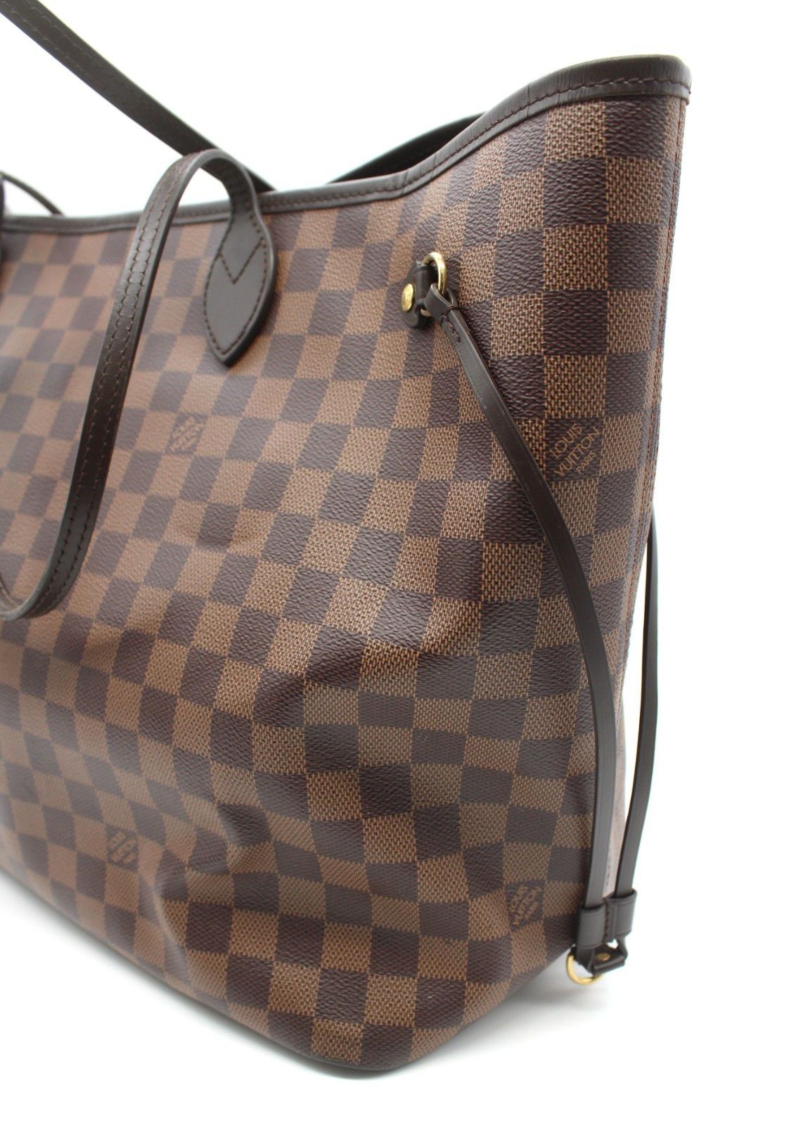 Louis Vuitton Neverfull GM Damier Ebene Tote + Pochette  Box Dust Bag