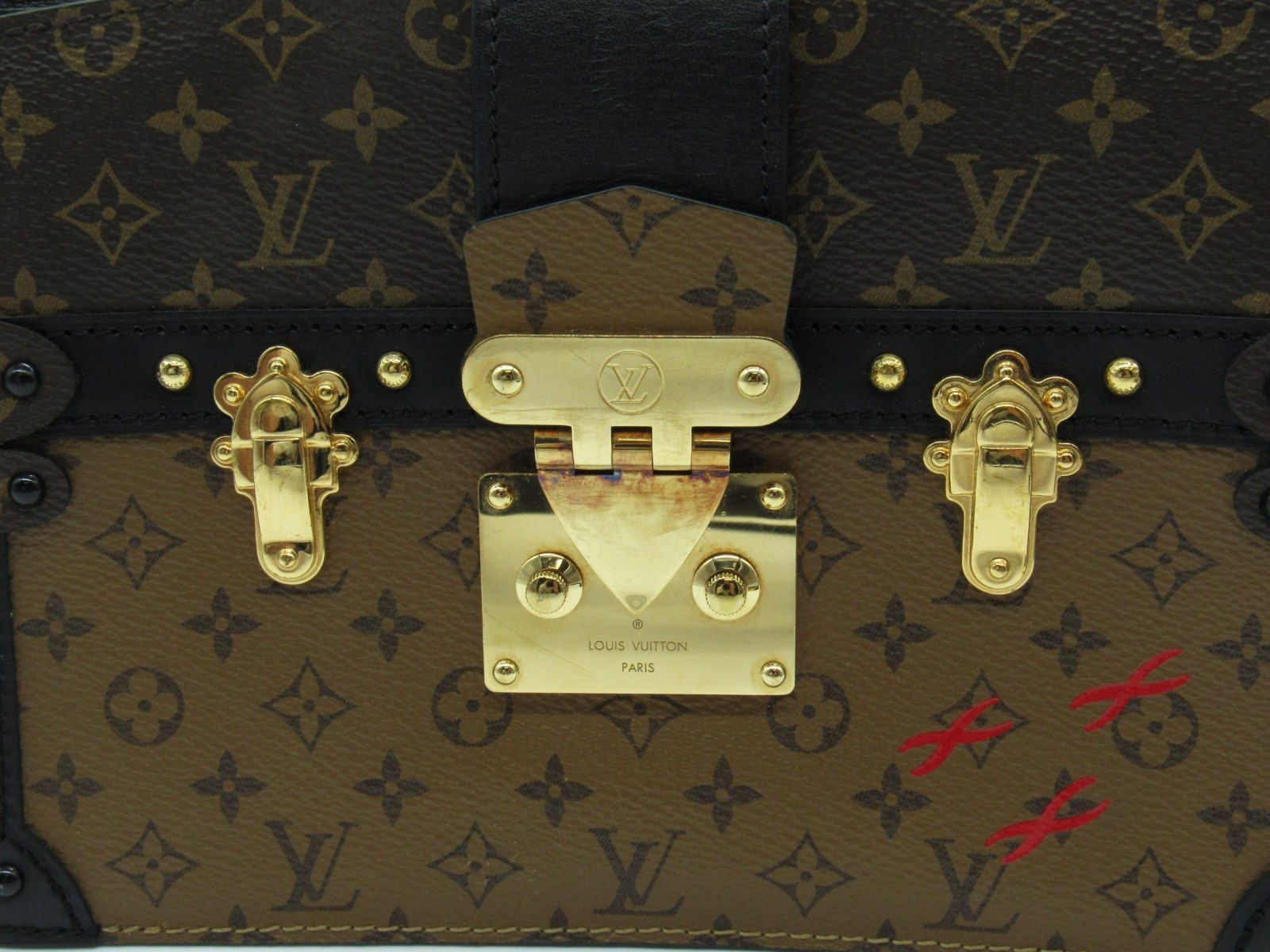 Louis Vuitton Reverse Monogram Trunk Clutch