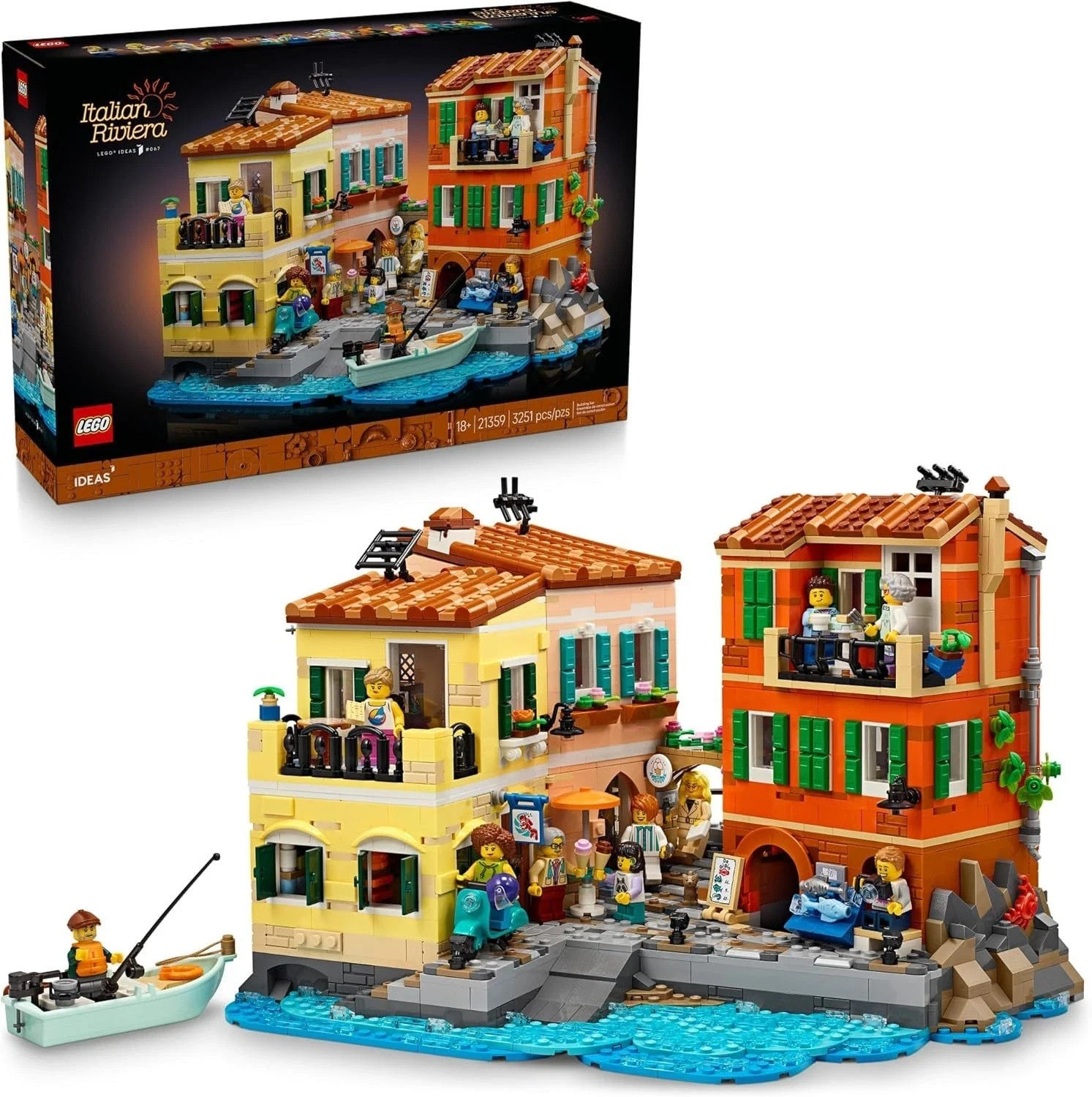 LEGO Ideas Italian Riviera 21359 – NEW Sealed – 3251 Pieces – 18+ Adult