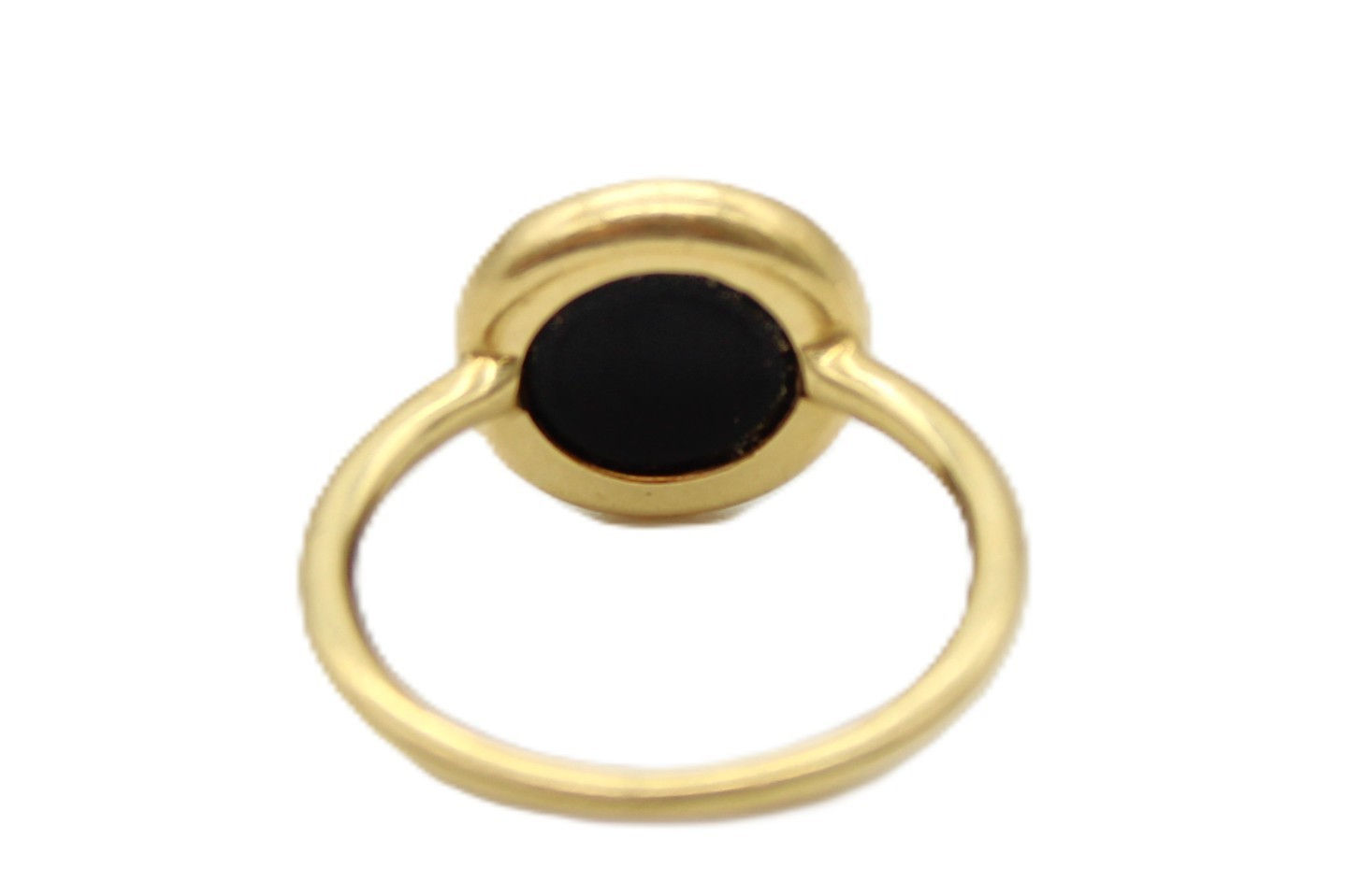 IPPOLITA 18K Yellow Gold Pyrite Doublet & Diamond Halo Ring Size 8