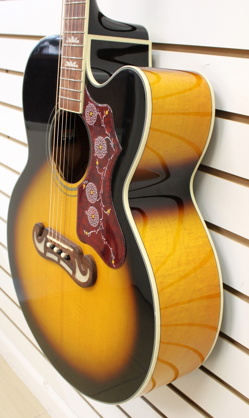 Epiphone J-200EC Studoi Super Jumbo Acoustic Electric Guitar with Hard Case