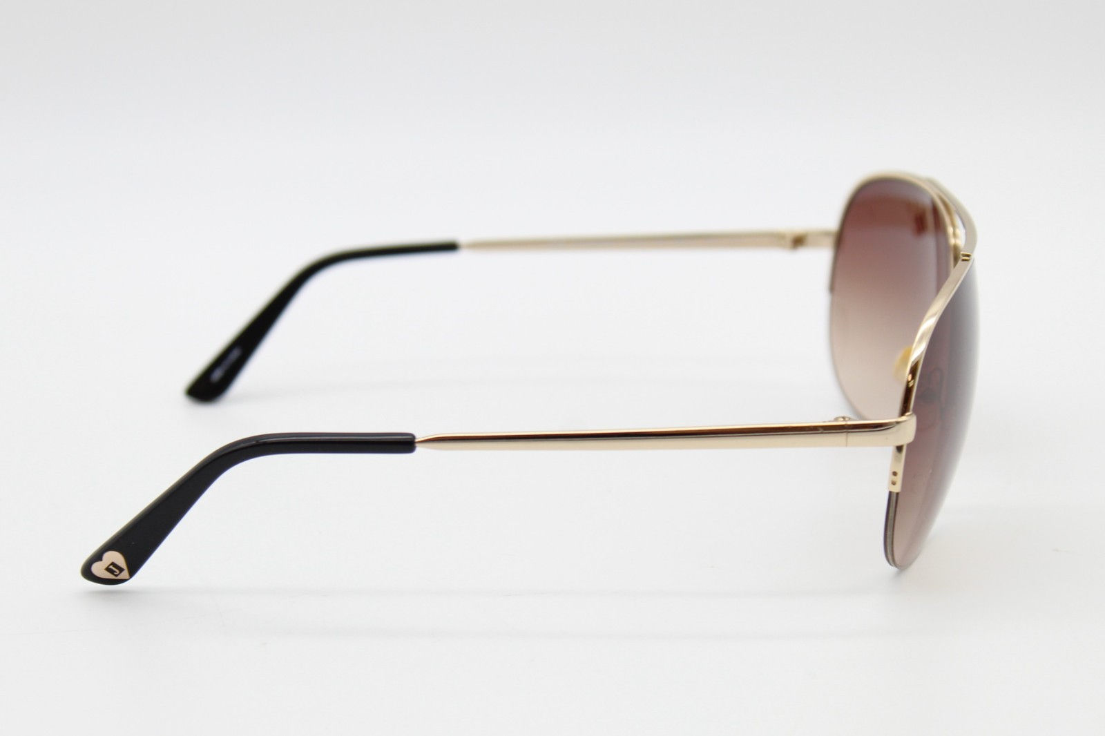 Juicy Couture Platinum/S 03YG Y6 Aviator Sunglasses Gold Brown Gradient 58-14
