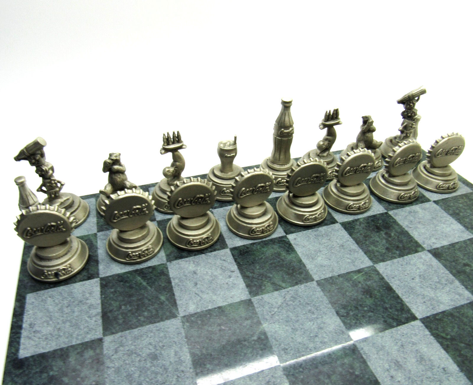 Coca-Cola Limited Edition Chess Set Always Coca Cola by FORT Marble / Pewter