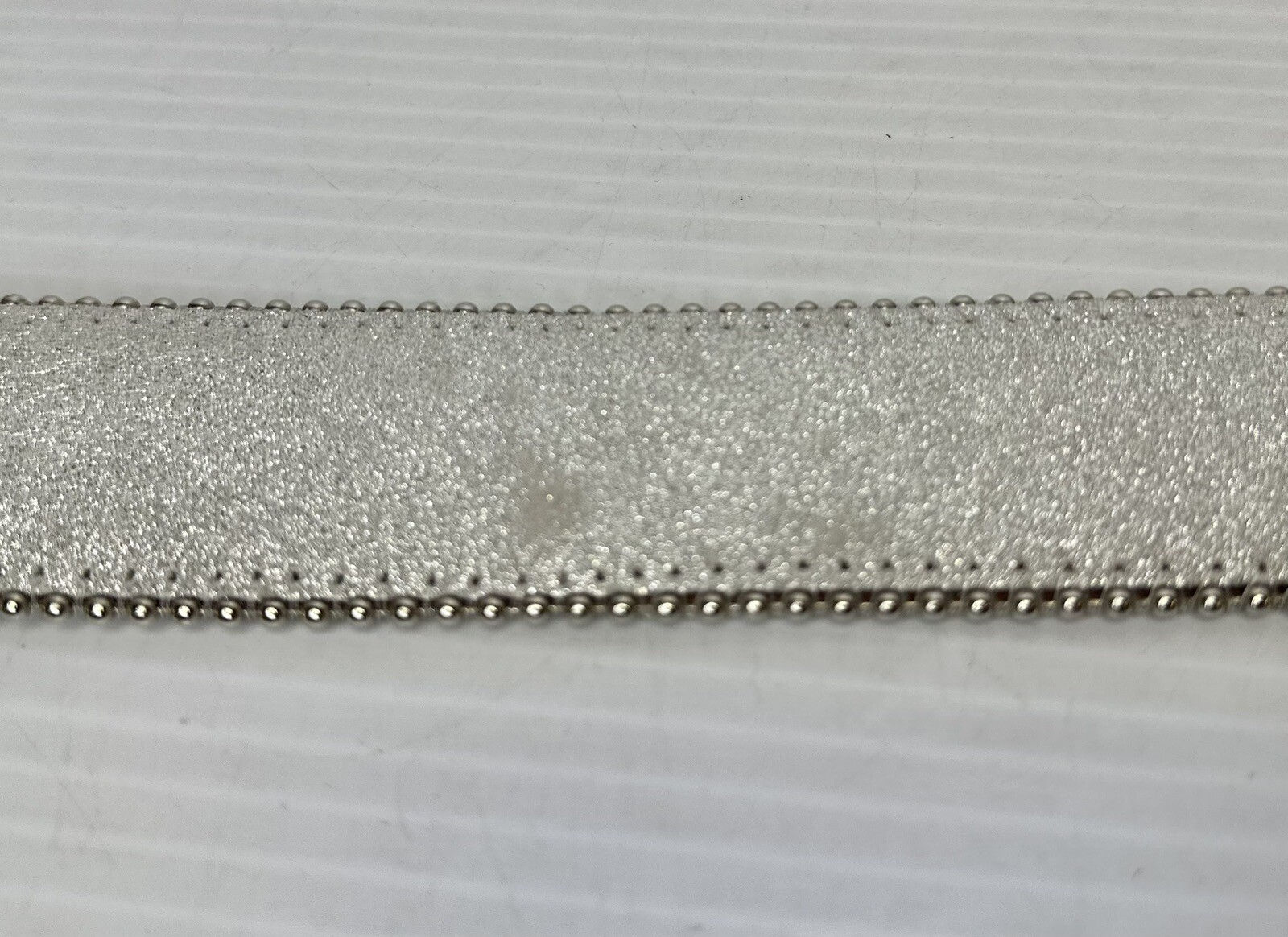 B.B. Simon 3000 Leather Belt With Crystals  Size 42