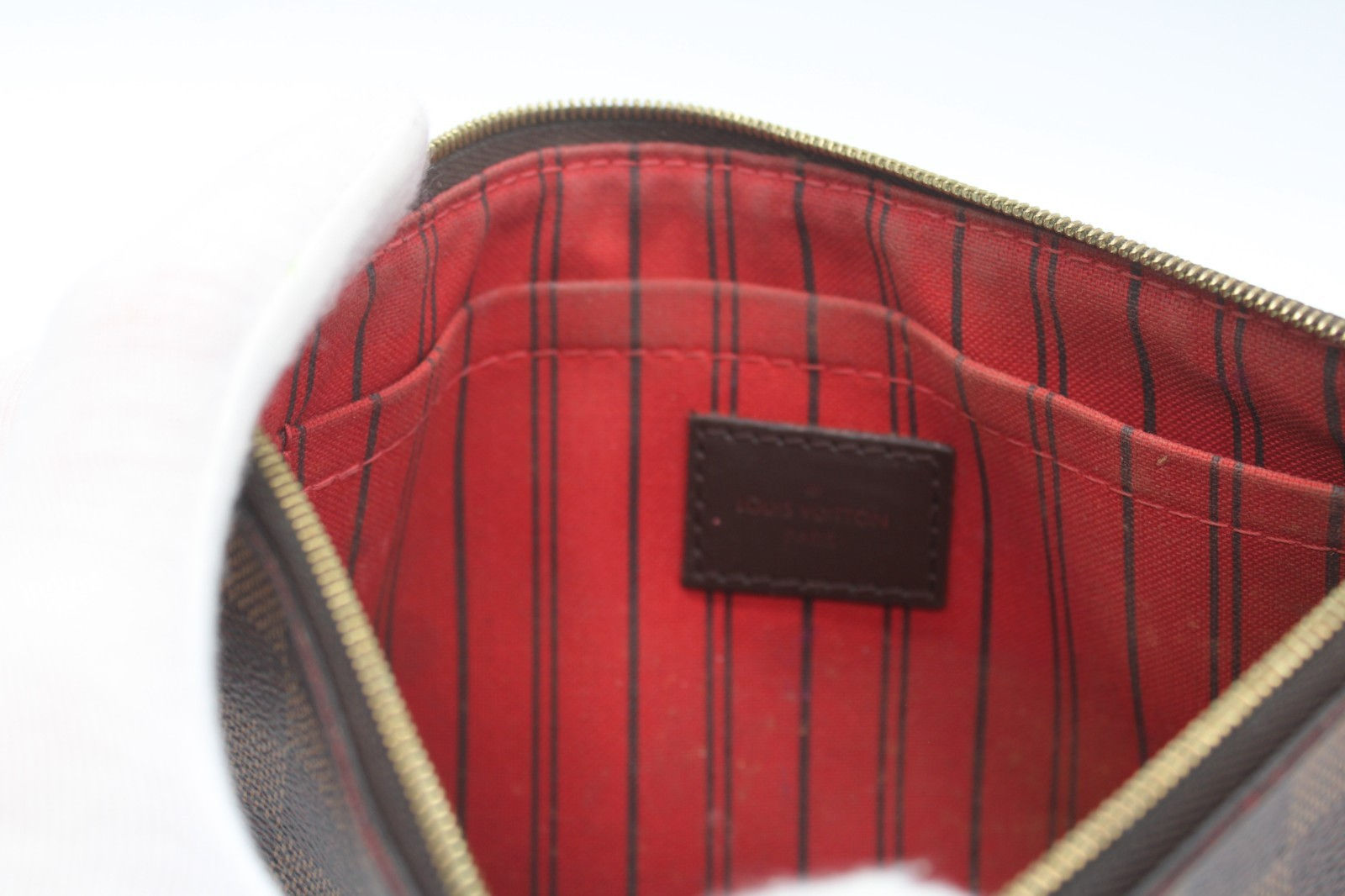 Louis Vuitton Neverfull GM Damier Ebene Tote + Pochette  Box Dust Bag