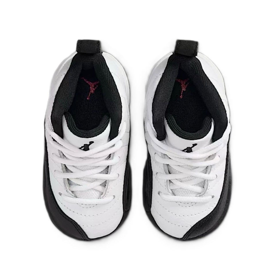 Nike Air Jordan 12 Retro Taxi TD Toddler Size 4C White Black 850000-117