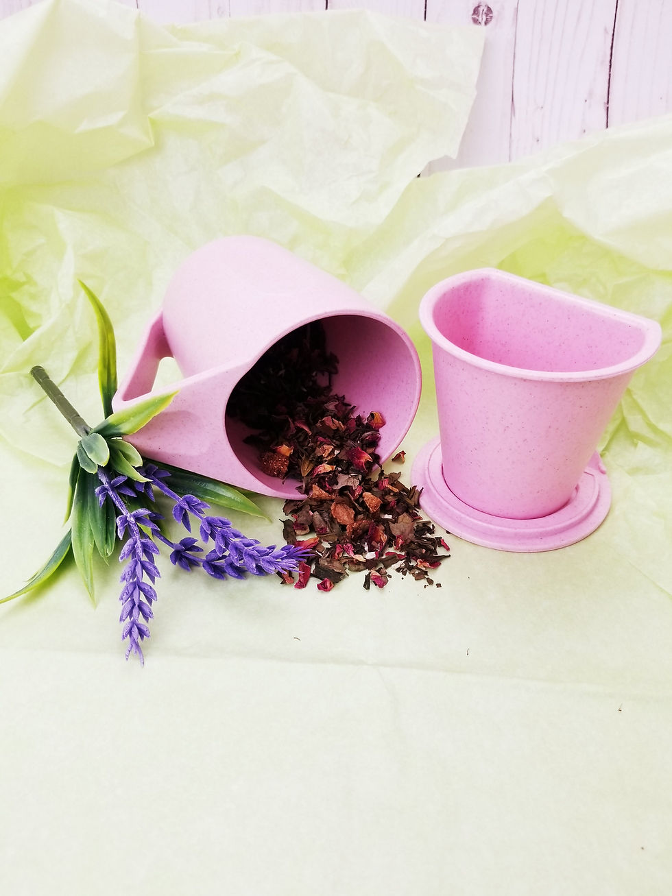 Thumbnail: Tea Cups with Infuser (Biodegradable)