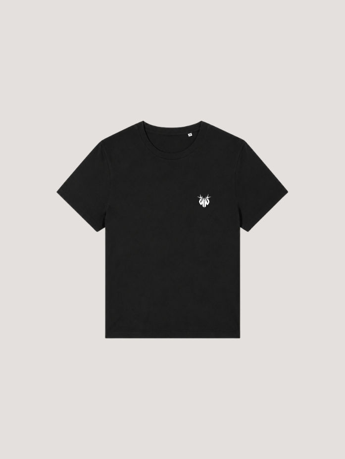 T-SHIRT FEMME MONOGRAM NOIR DE FACE