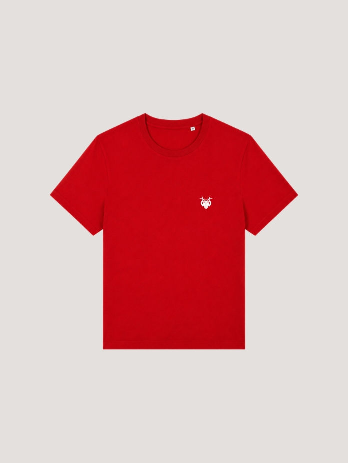 T-SHIRT FEMME MONOGRAM ROUGE DE FACE
