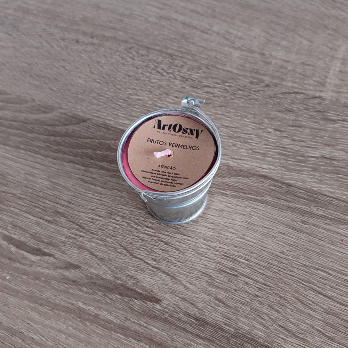 Vela Frutos Vermelhos - Vasinho