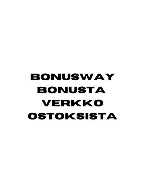 Bonusway - Bonusta Verkko-ostoksista