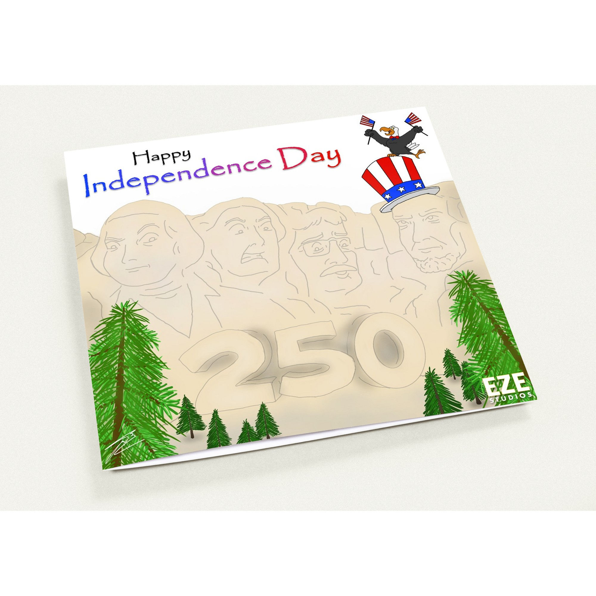 America 250 - Pack of 10 Greeting Cards (USA)