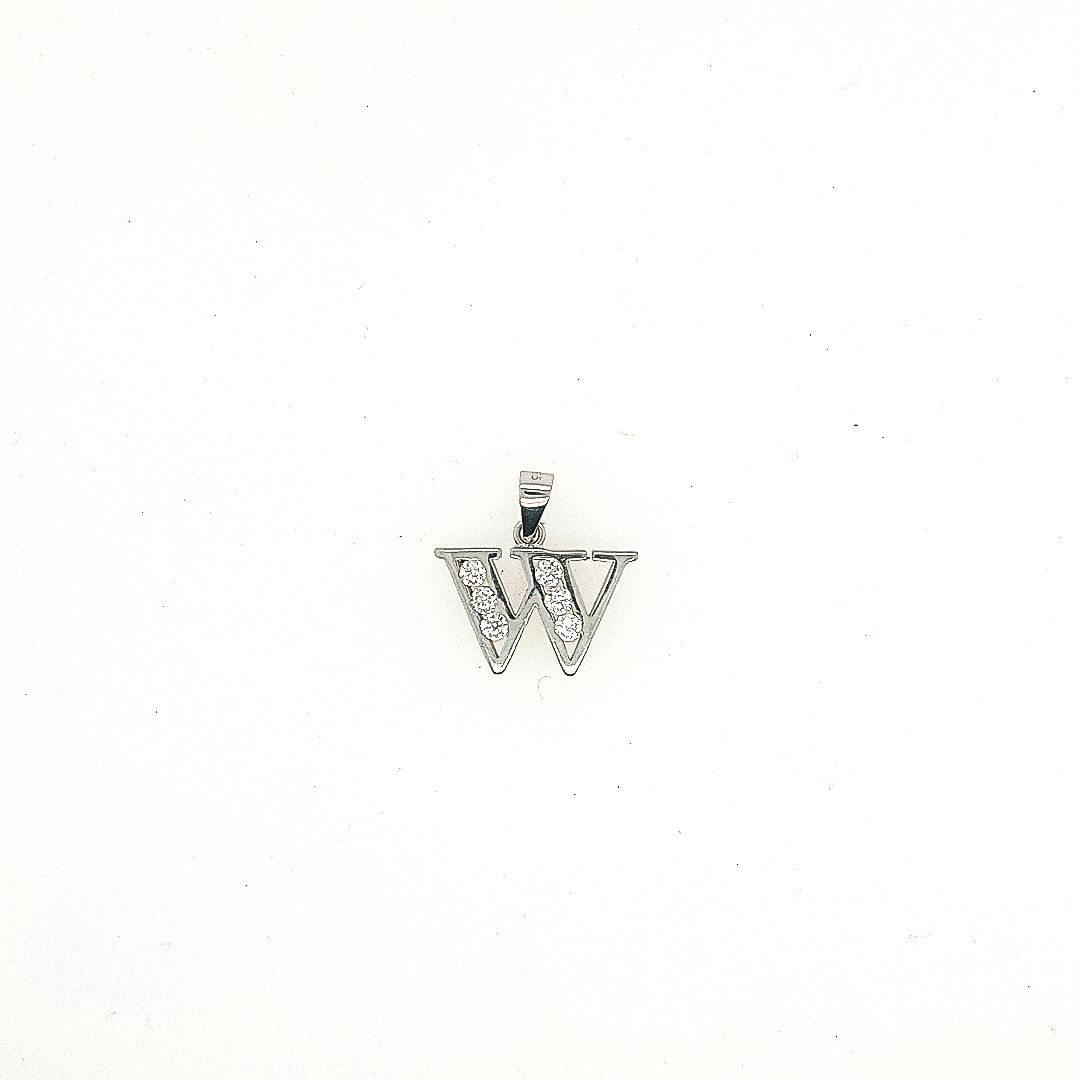 Letter W pendant