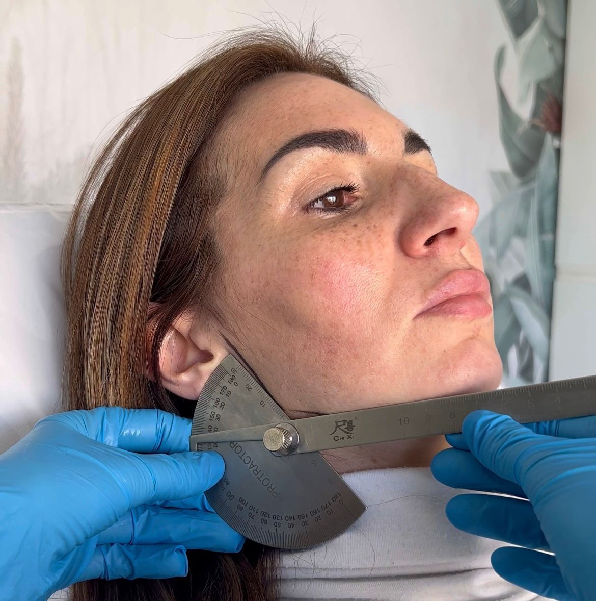 Goniómetro con regla de 10cm