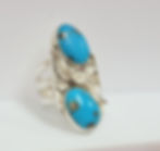 Morenci Turquoise Ring: Sterling Silver Western Jewelry, Size 11