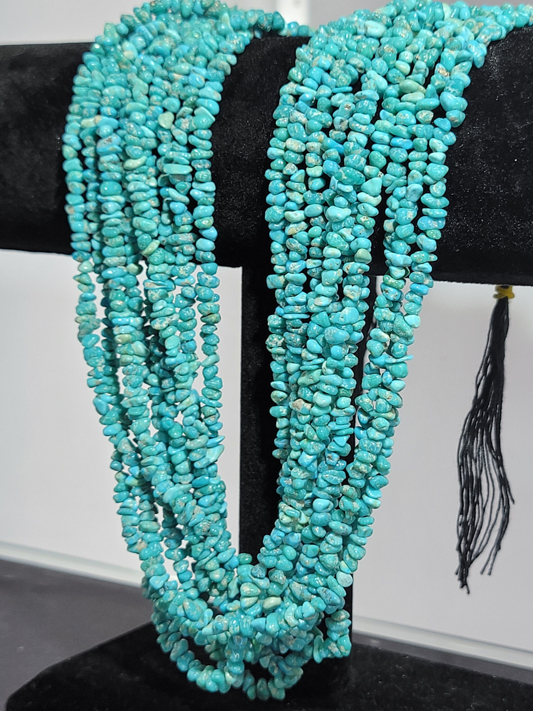 10 Blue Turquoise Bead Strands: 20-inch DIY Jewelry Supplies