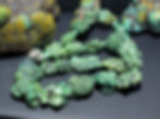 Green variscite nugget necklace