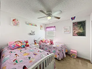 A twin bedroom for the girls.
