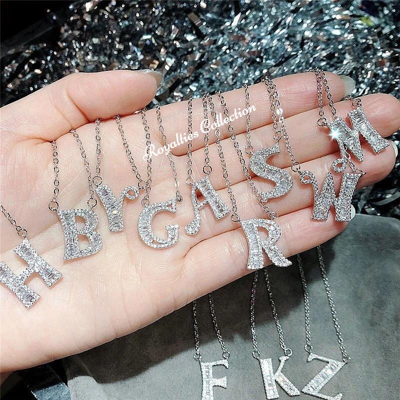 Thumbnail: Crystal Letter Necklace