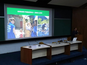 Nesta quinta, 22, o engenheiro da STE Adriano Panazzolo apresentou a palestra "Gestão Socioambiental em Obras de Infraestrutura" na 5ª Se...