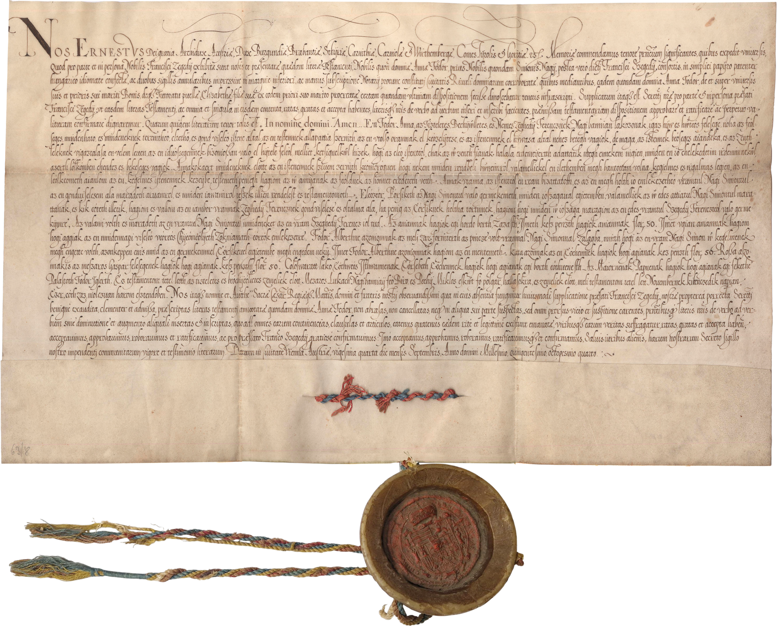 434. Habsburg Ernő főherceg (1553-1595) katonai főkormányzó...