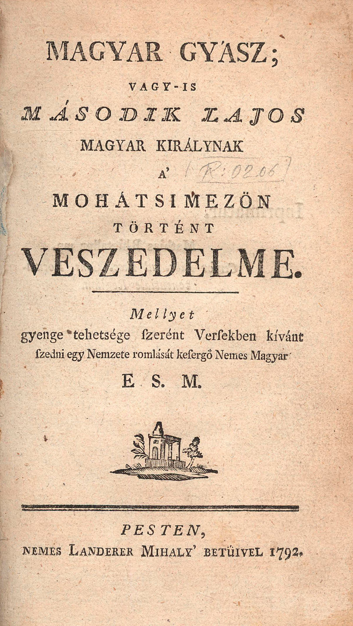 40.	E(tédi) S(ós) M(árton):  Magyar gyász...