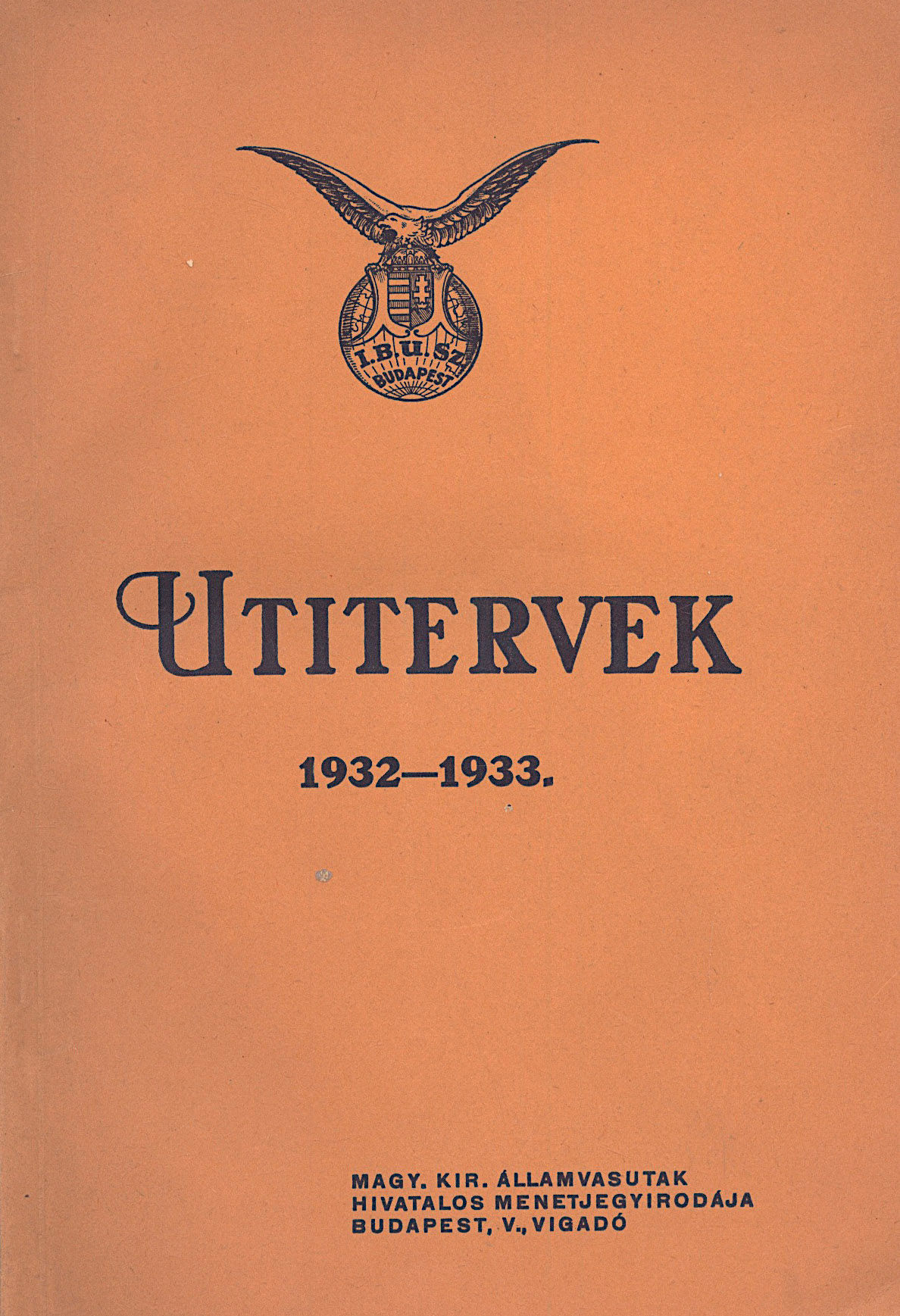 449. Utitervek (1932-1933.) I. B. U. Sz.