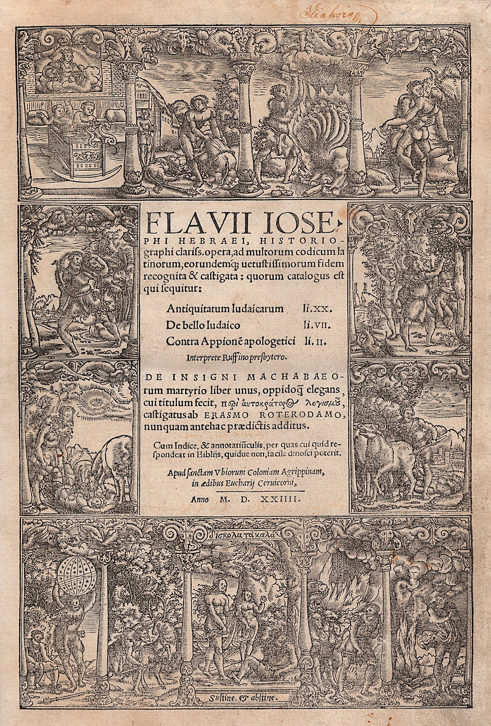 426. Flavius, Josephus: ~ opera, ad multorum codicum latinorum...