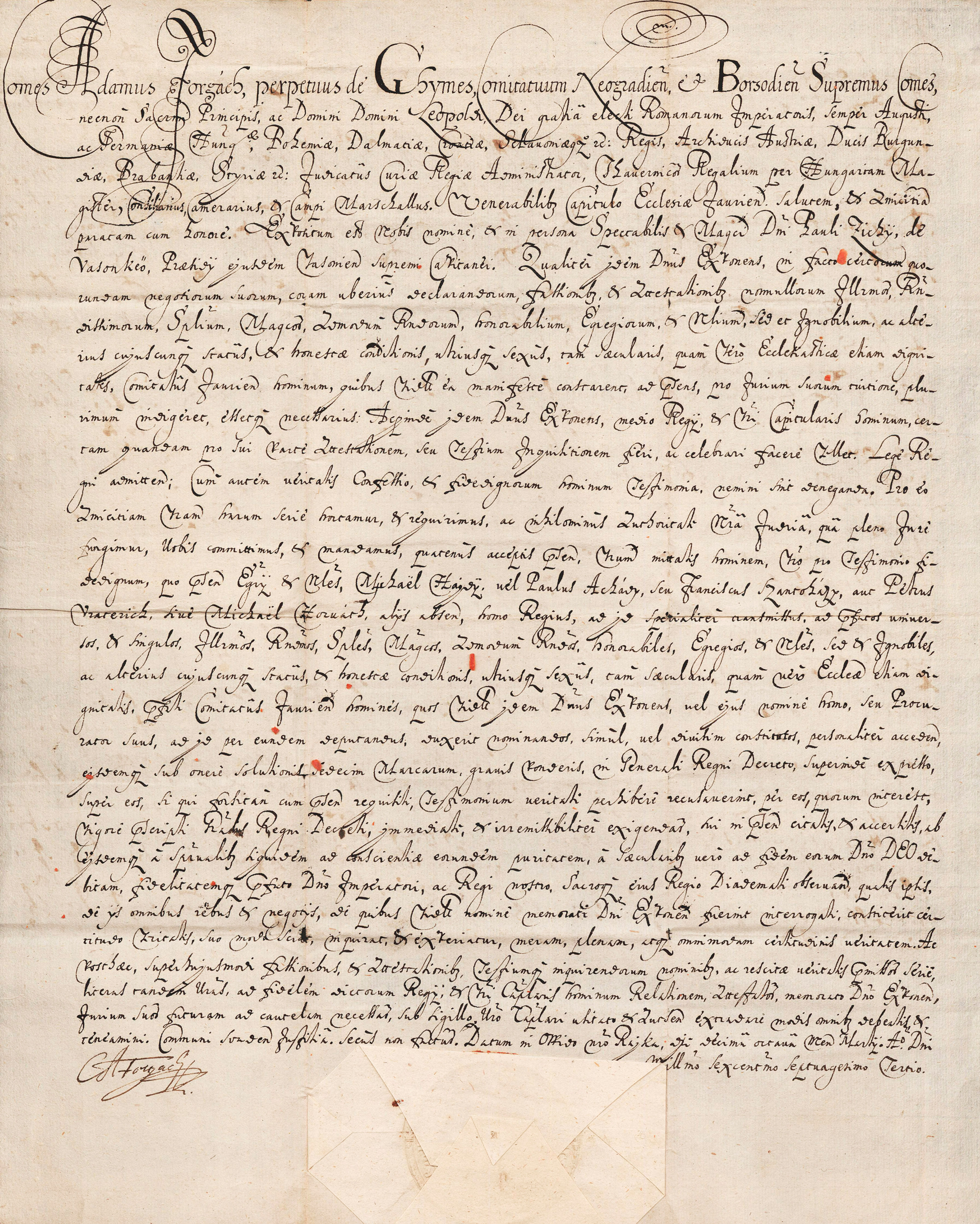 127.  Forgách Ádám gróf (1601-1680) országbíró és tárnokmester...