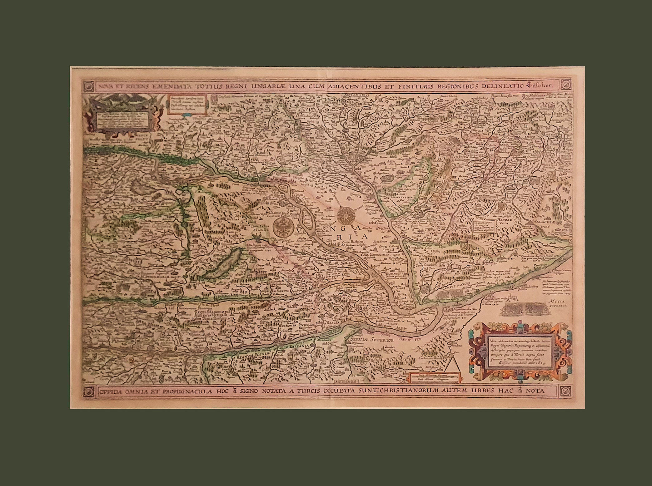 van Deutechum, Jan:  Vera delienatio accuratque Tabula totius Regni Hungariae…