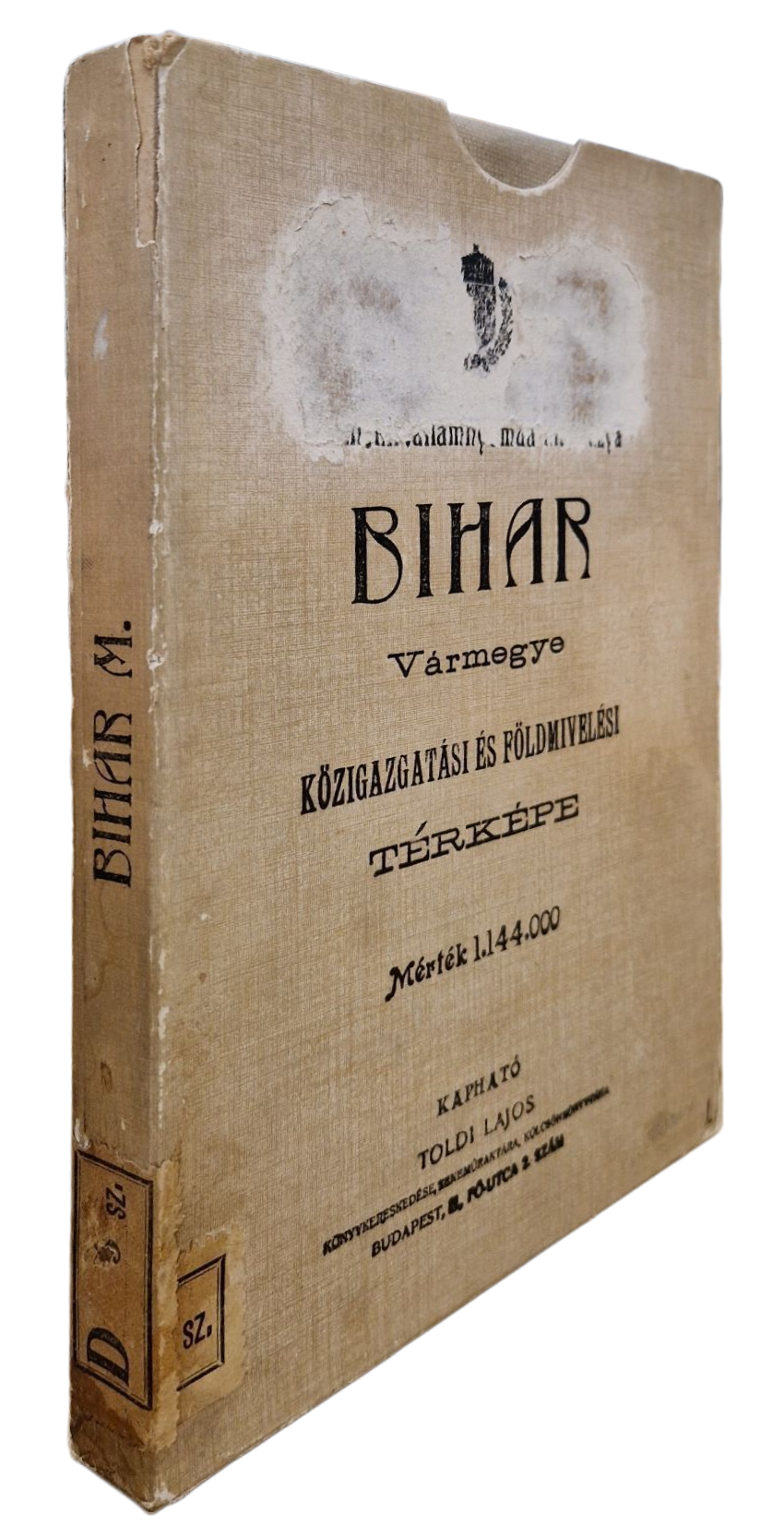 Indexkép: 415. Bihar vármegye közigazgatási és földmivelési térképe.
