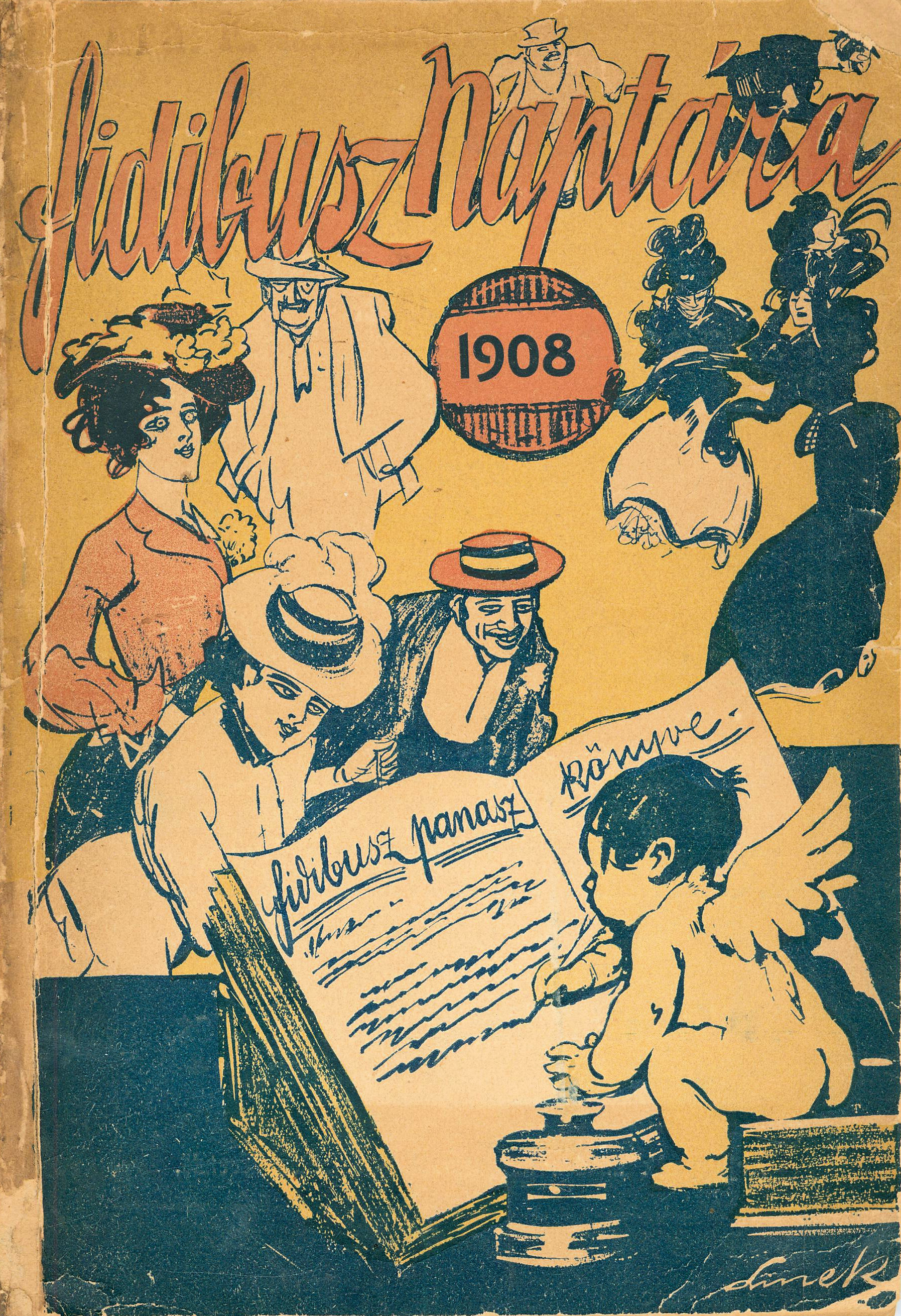 19.	Fidibusz naptár 1908-ra.