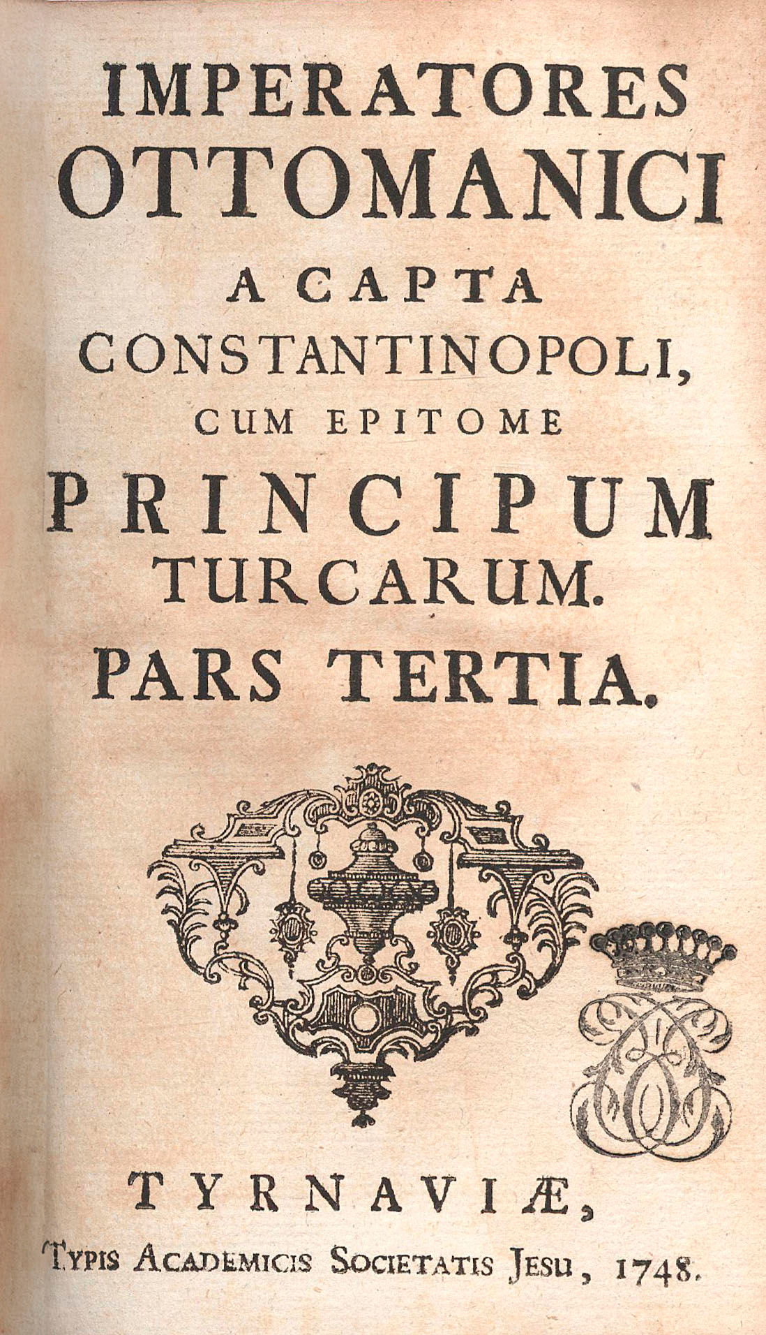 320. (Schmitth, Nicolaus):  Imperatores Ottomanici...