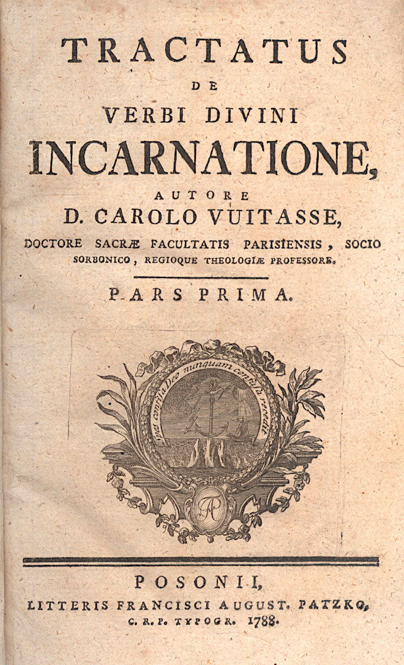 464. (Witasse, Charles) Vuitasse, Carolus: Tractatus...