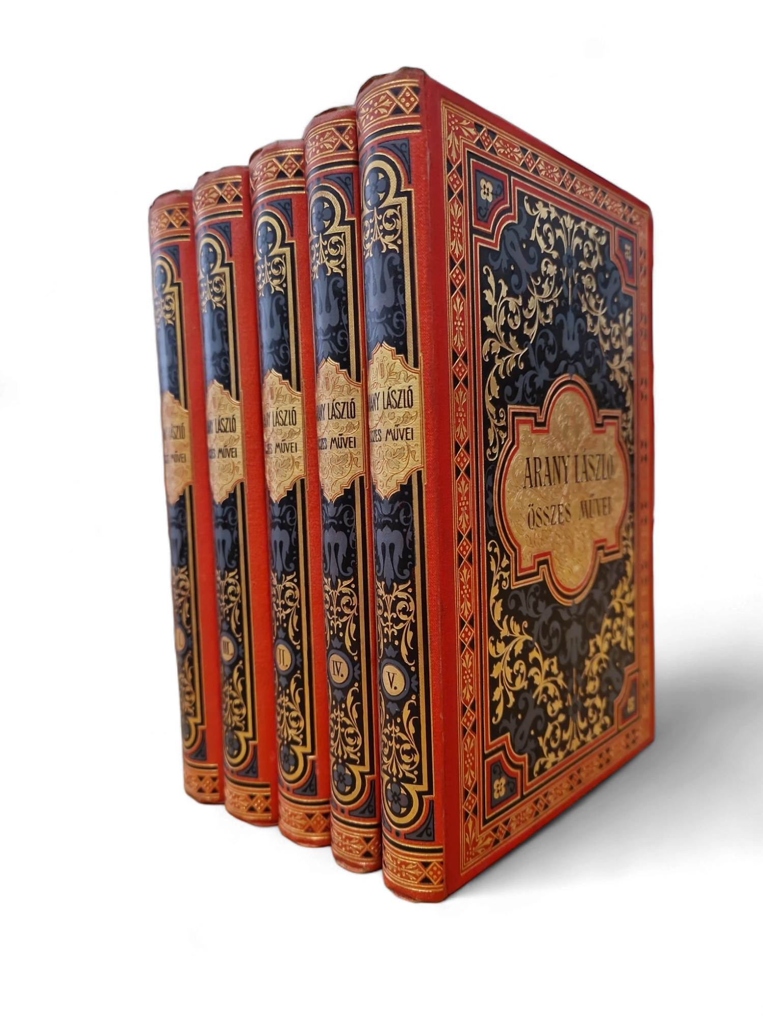 Arany László:  ~ összes művei. Közrebocsátja Gyulai Pál. I-V. kötet.