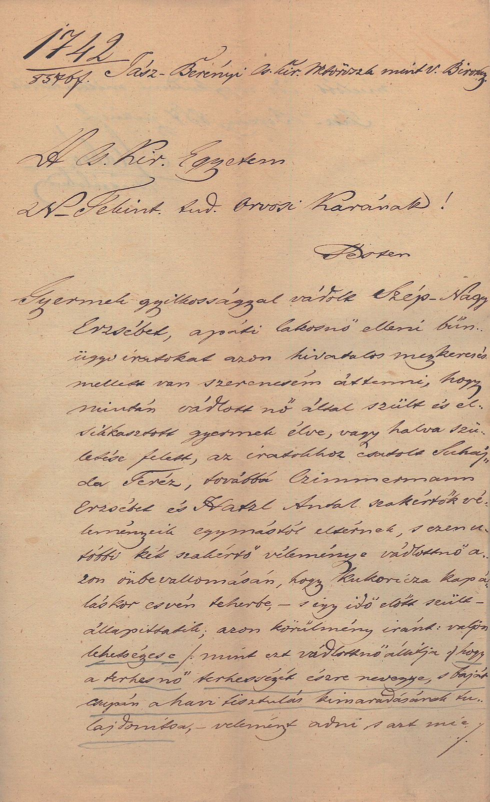 Indexkép: 163.	Semmelweis Ignác (1818-1865) orvos, „az anyák megmentője” autográf...