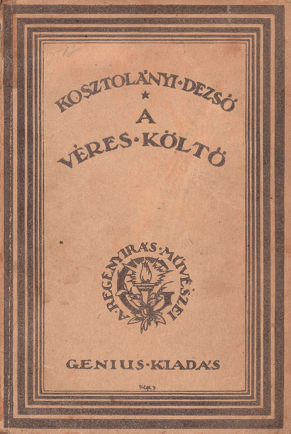 243. Kosztolányi Dezső: A véres költő