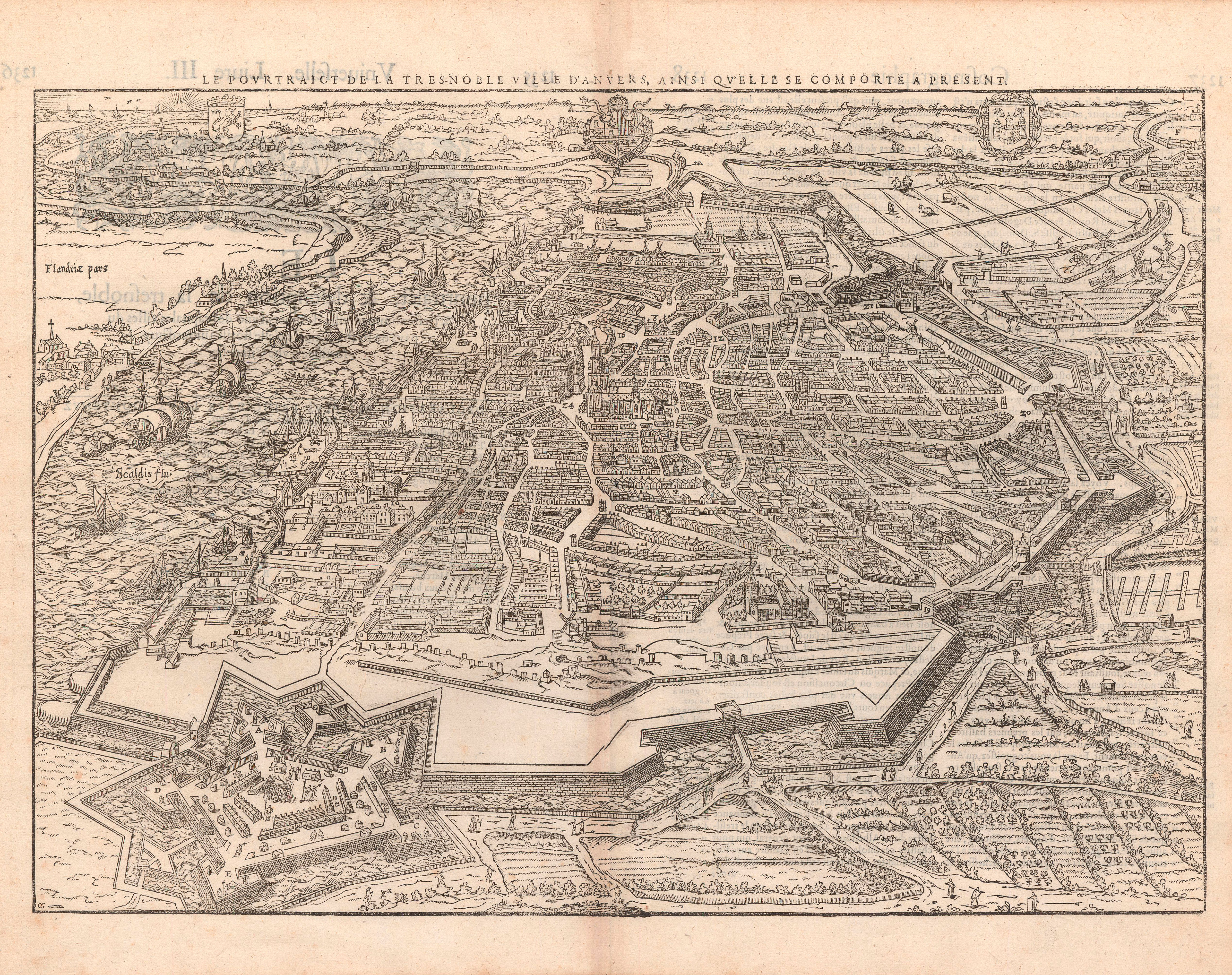 106.  Belleforest, Francois de:  Le pourtraict de la tres-noble ville...