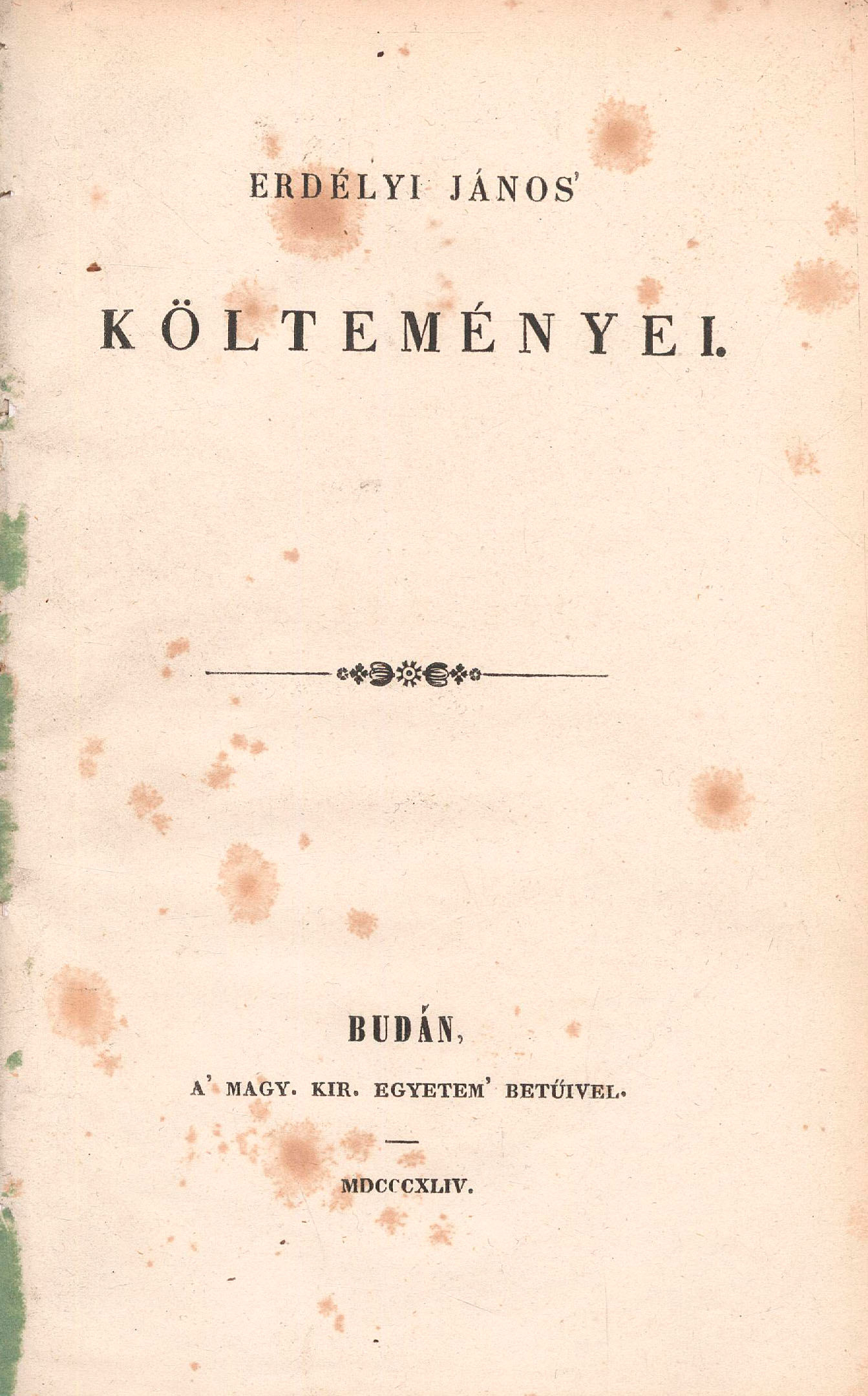 95. Erdélyi János: ~ költeményei