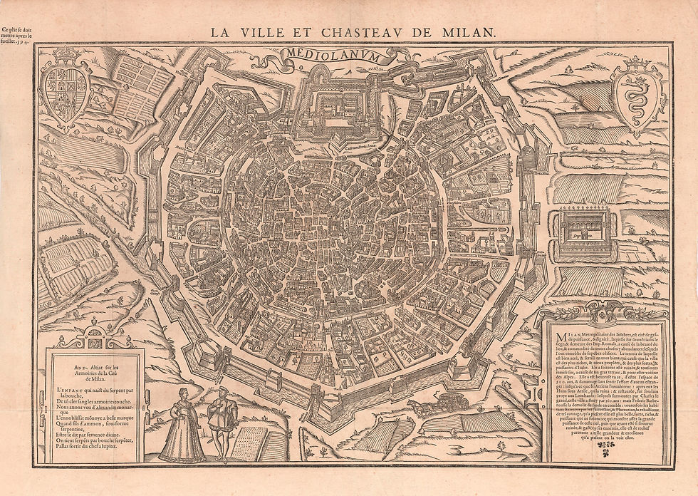 110. Belleforest, Francois de: La ville et chasteau de Milan