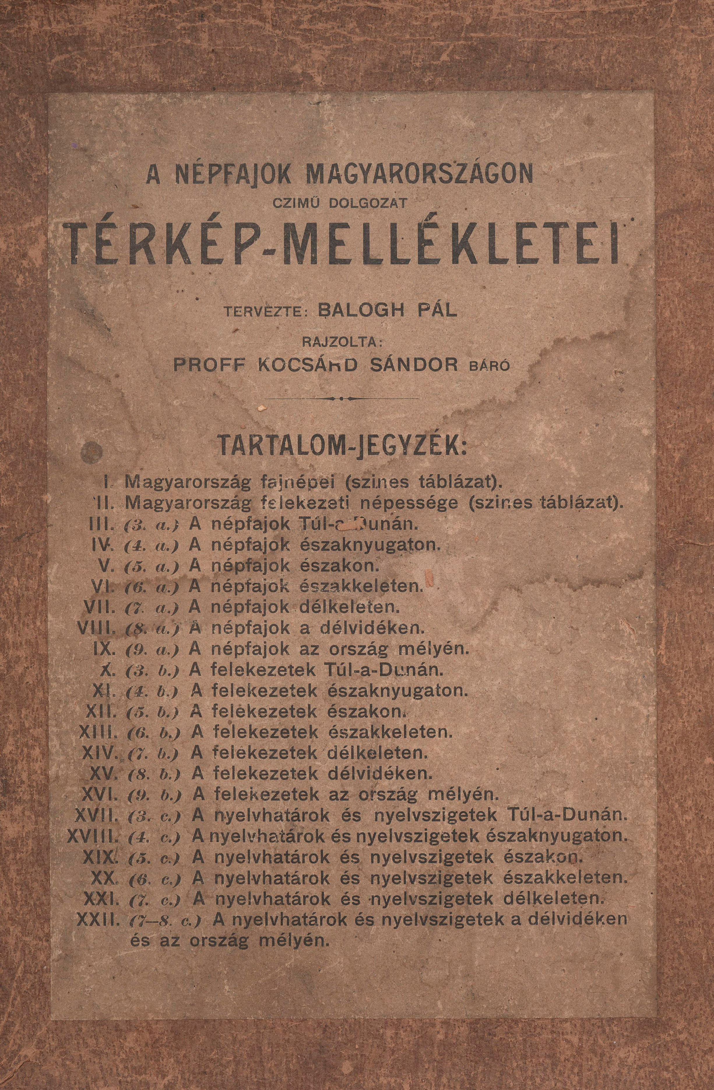 311.  Balogh Pál:  A népfajok Magyarországon...