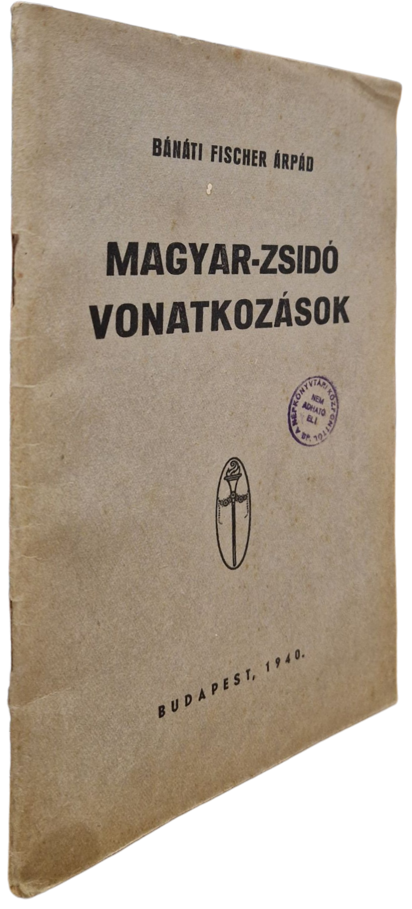 Indexkép: 219.  Fischer Árpád, bánáti:  Magyar-zsidó vonatkozások