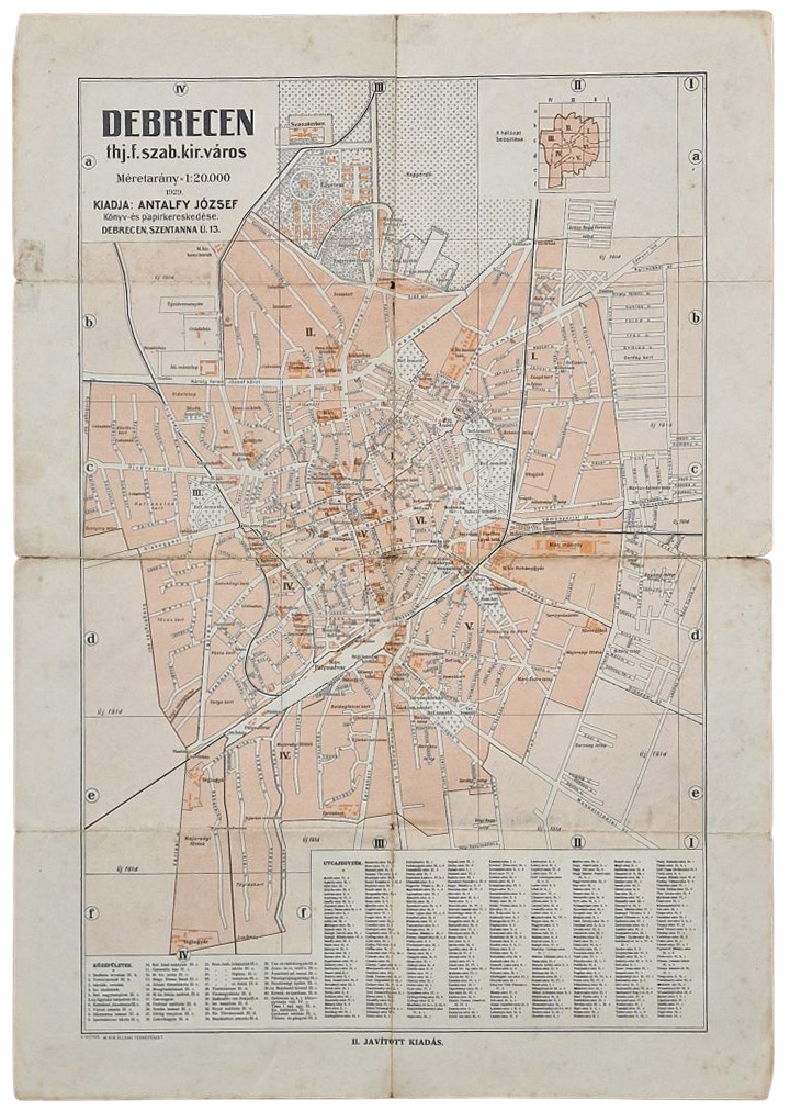 424. Debrecen thj. szab. kir. város.
