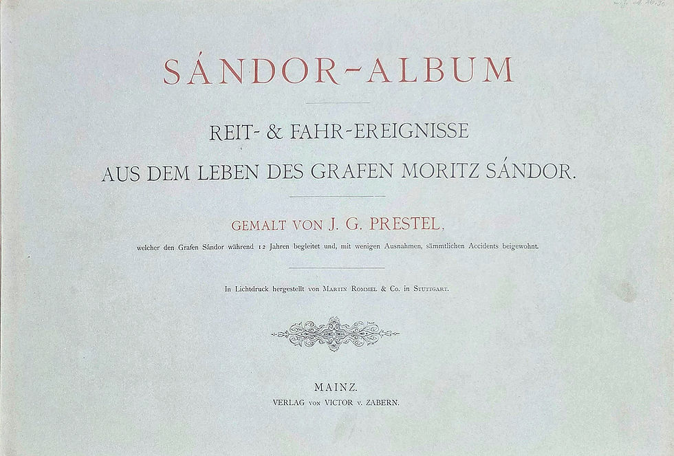 Indexkép: Sándor, (Móric gróf) Moritz Graf:  Sándor-Album.