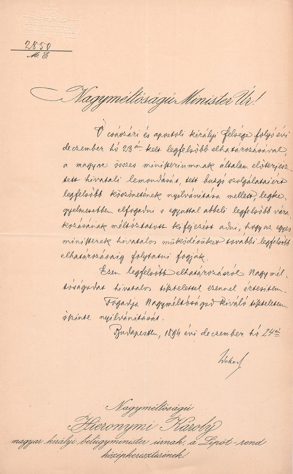 Indexkép: 133.  Hieronymi Károly (1835-1911)...