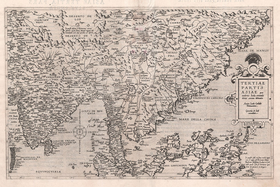 176. De Jode, Gerard: Tertiae Partis Asiae...